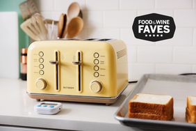 Buydeem 4-Slice Toaster displayed on a kitchen counter