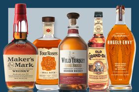 Maker's Mark, Four Roses Small Batch, Wild Turkey Rare Breed, Old Grand-Dad Bottled-in-Bond Bourbon, Angel's Envy