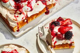 Double Decker Meringue Cake with Summer Berries Recipe