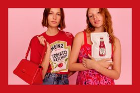 HEINZ and kate spade new york debut capsule collection uniting the iconic and unmistakable red of HEINZ Ketchup with the playful styles of kate spade new york.