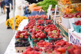 Berries at the Ferry Plaza Farmers Market