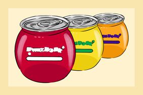 Illustration of three ready-to-drink cocktail cans