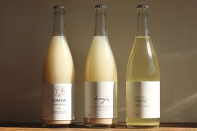 Products from Hana Makgeolli in Brooklyn, New York.