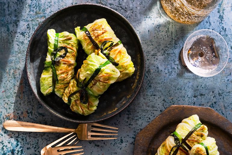 Napa Cabbage Pockets with Tofu