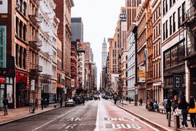 A street view of New York City