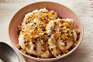 Nutty Citrus Dukka Sundaes