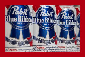 Pabst Blue Ribbon cans