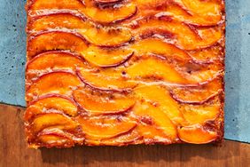 Peach Almond Upside Down Cake