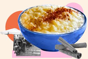 A bowl of rice pudding